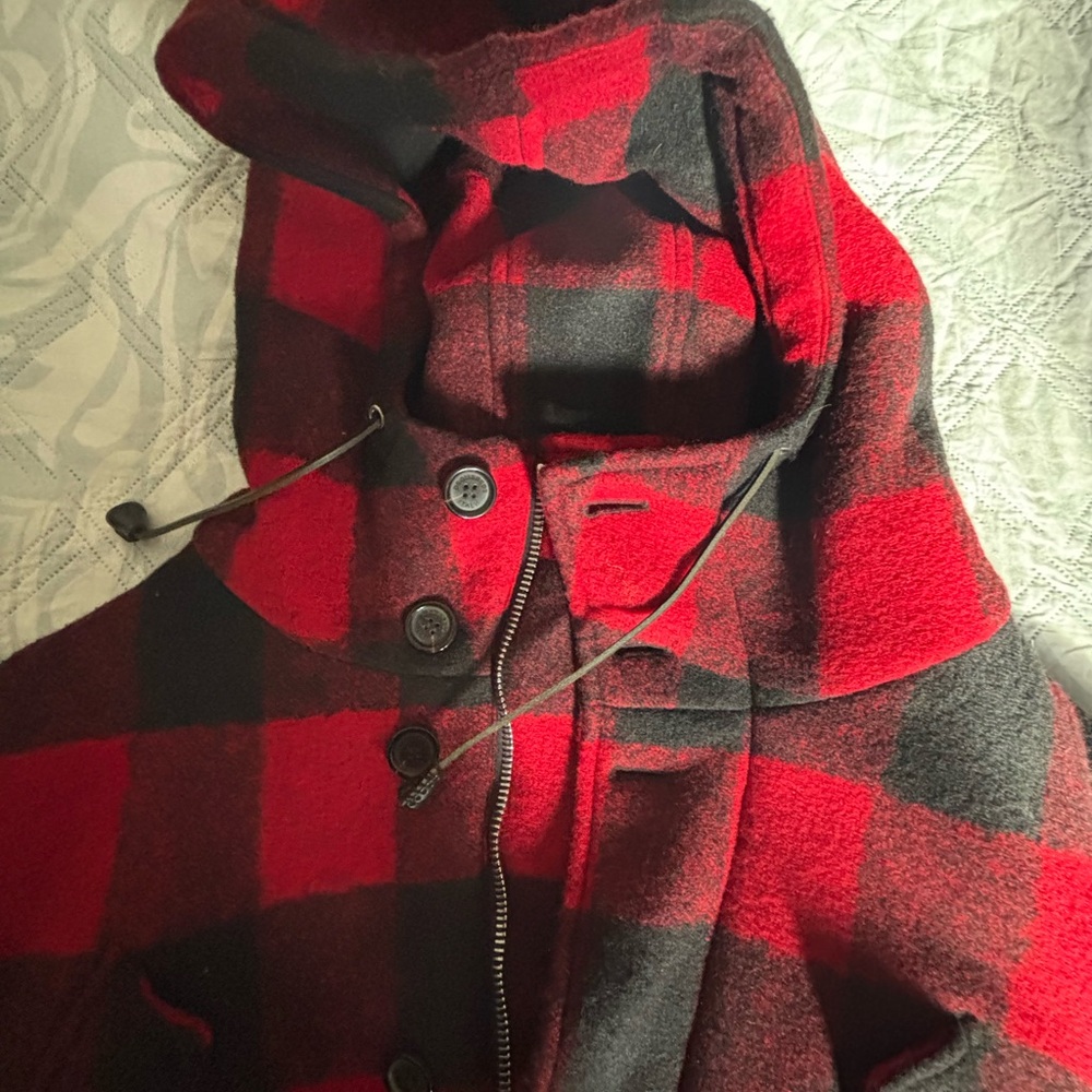 DSquared2 Red and Black Plaid Winter Jacket/Coat Sz48 - Picture 13 of 13